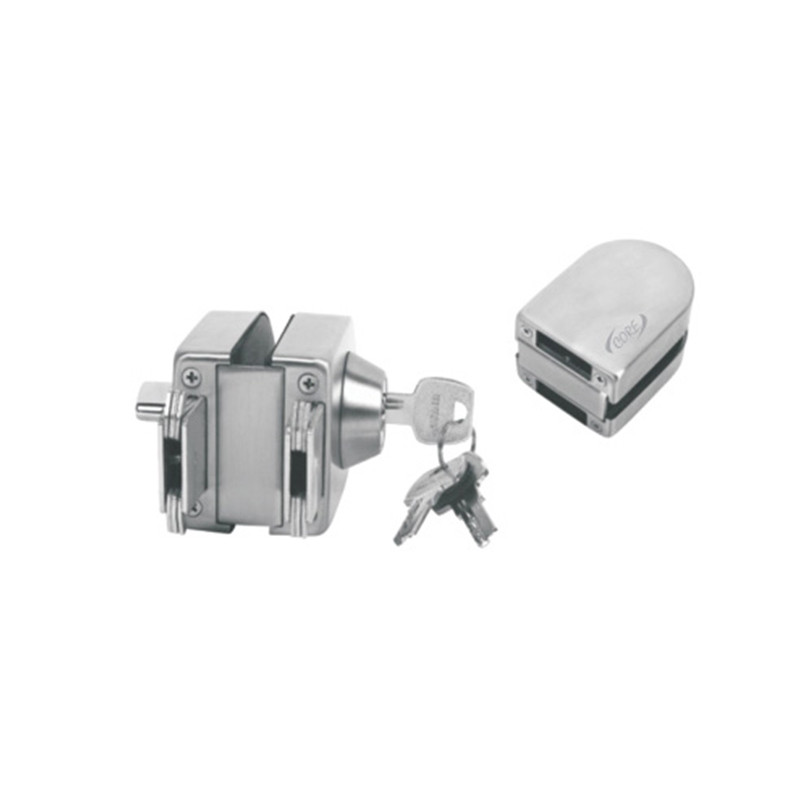 Core Stainless Steel Glass To Glass Door Lock Without Cutout CWCL-7