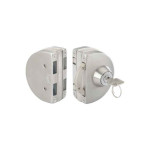 Godrej Stainless Steel Glass To Glass Round Lock 7780