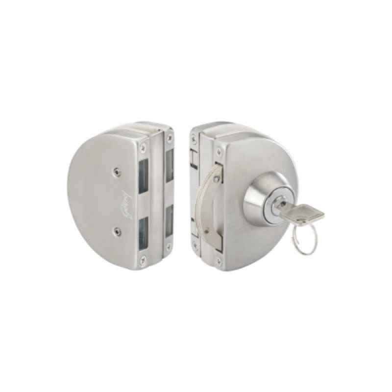Godrej Stainless Steel Glass To Glass Round Lock 7780