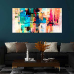 Multicolored bright texture Abstract Wall Painting
