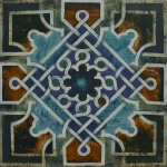 * 300x300mm Designer Moroccan Tile - Code 17855 (Ceramic, Matt FInish)