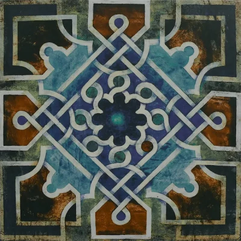 * 300x300mm Designer Moroccan Tile - Code 17855 (Ceramic, Matt FInish)