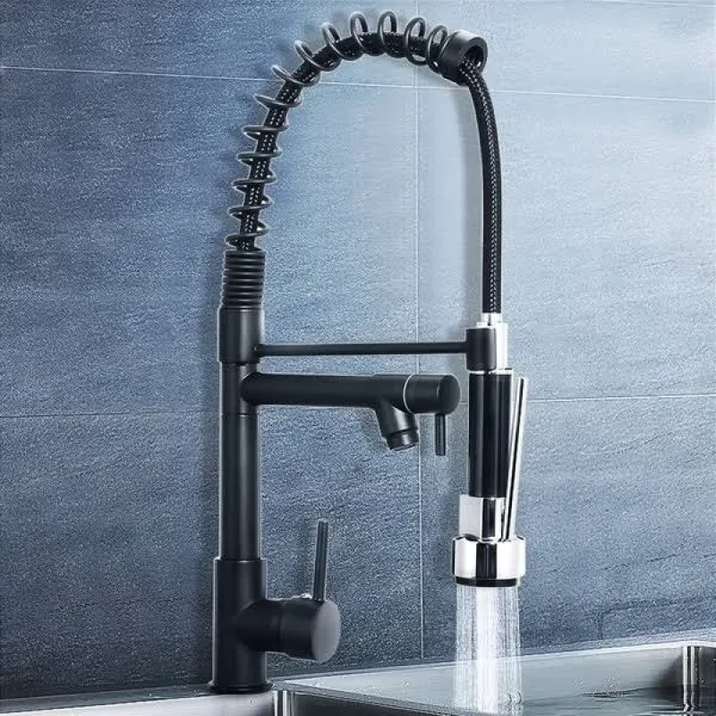 European Style Pull Out Pull Down Kitchen Wasserhahn Two Way Spray Faucet Basin Mixer Tap Robinet Cuisine